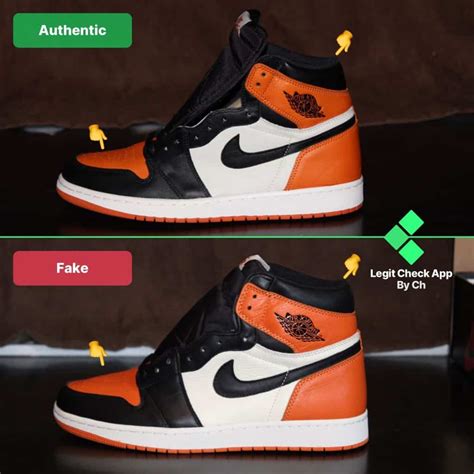 nike jordan 1s real vs fake